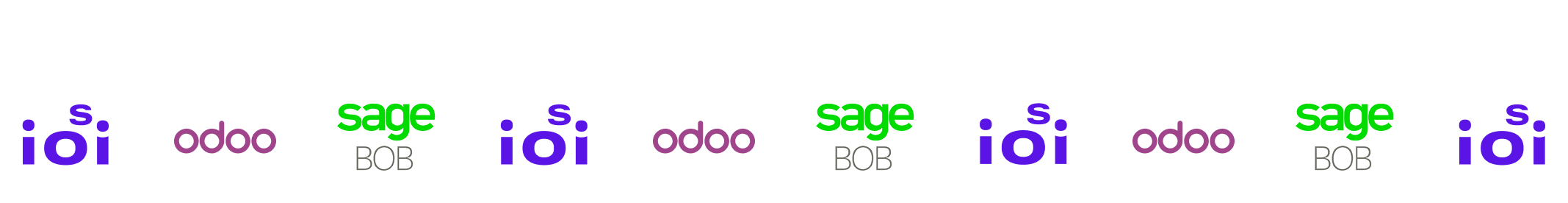 S.ioi, SageBOB and Odoo logos